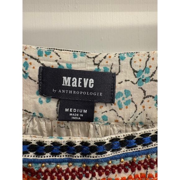 Maeve by Anthropologie Size Medium Paolina Tasseled Blouse - Picture 5 of 6